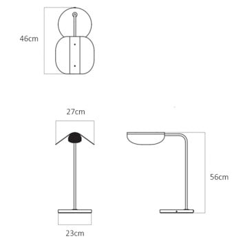 Audo Copenhagen Wing Table Lamp Specification