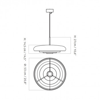 Specification image for Audo Copenhagen Resonant Pendant