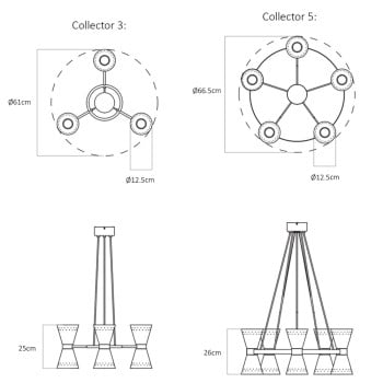 Specification Image for Audo Copenhagen Collector Chandelier