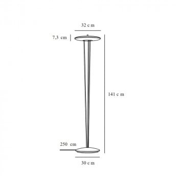 Specification Image for Design For The People Blanche LED Floor Lamp