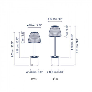 Specification Image for Bover Atticus LED Bollard