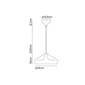 Specification Image for Marset Pleat Box 36 Pendant