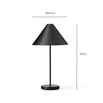 Specification Image for New Works Brolly Portable LED Table Lamp