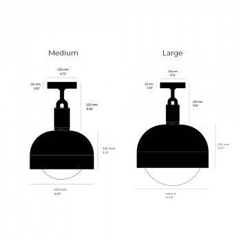 Specification Image for Buster + Punch Forked Globe & Shade Ceiling Light
