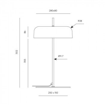 Specification Image for Aromas Del Campo Atil Table Lamp