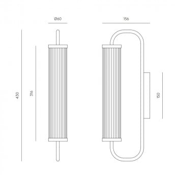 Specification Image for Aromas Del Campo Ison LED Wall Light