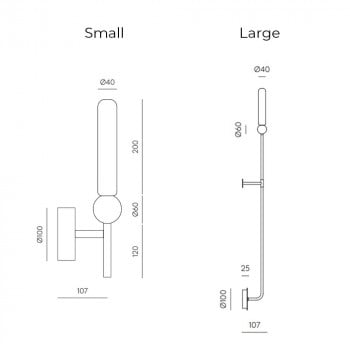 Specification Image for Aromas Del Campo Delie Wall Light