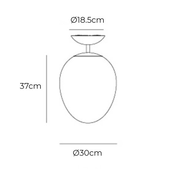 Specification Image for Artemide Stellar Nebula LED Ceiling Light