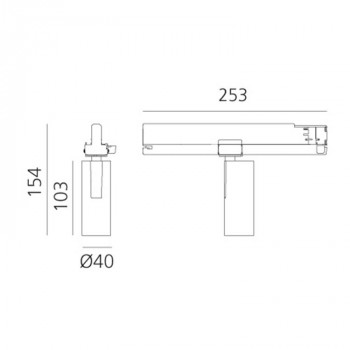 Specification Image for Artemide Vector Track 40 LED