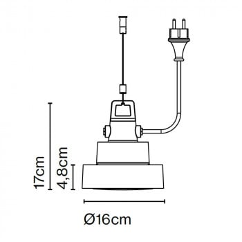 Specification Image for Marset Plaff-On! LED Pendant
