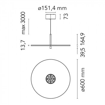 Specification Image for Flos My Disc LED Pendant