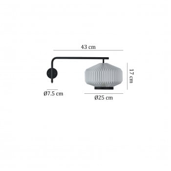 Specification Image for Le Klint Shibui Wall Light 