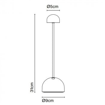 Specification Image for Marset Sips LED Portable Table Lamp