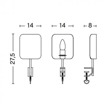 Specification Image for HAY Apex Clip Lamp