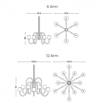 Specification Image for HAY Apollo Chandelier