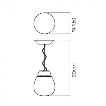 Specification Image for Artemide Empatia LED Pendant