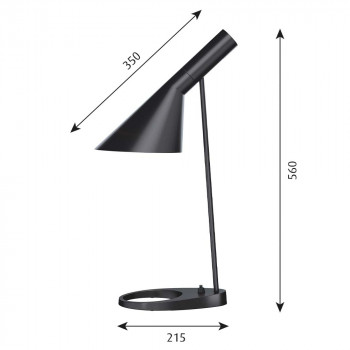Specification Image for Louis Poulsen AJ Table Lamp