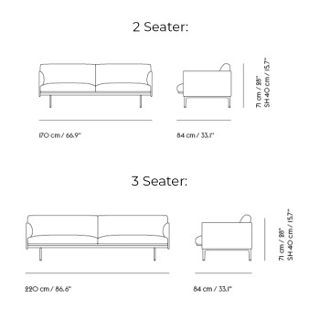 Specification Image for Muuto Outline Sofa