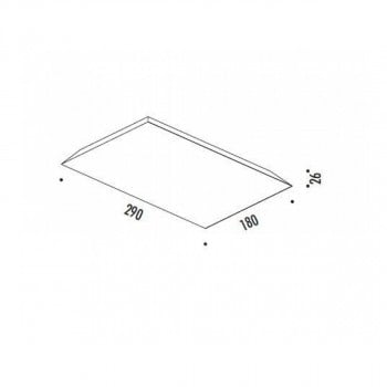 Specification Image for Davide Groppi Foil LED Wall/Ceiling Light