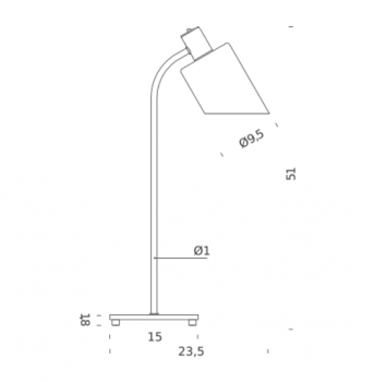 Nemo Lampe De Bureau Table Lamp Specification