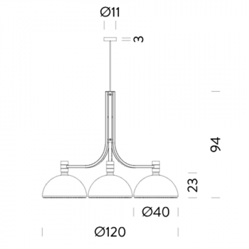 Nemo Lighting Albini  AS43C Suspension Specification