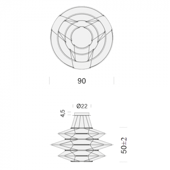 Nemo Lighting Drop 7 LED Suspension Light Specification