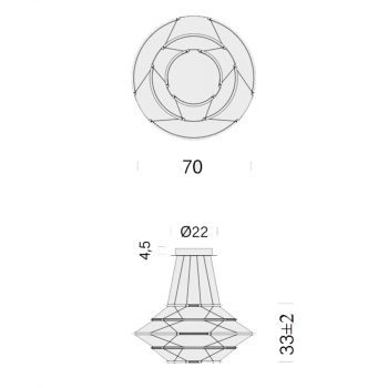 Nemo Lighting Drop 5 LED Suspenstion Light Specification