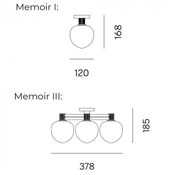 Specification Image for LYFA Memoir Ceiling Light