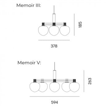 Specification Image for LYFA Memoir Chandelier