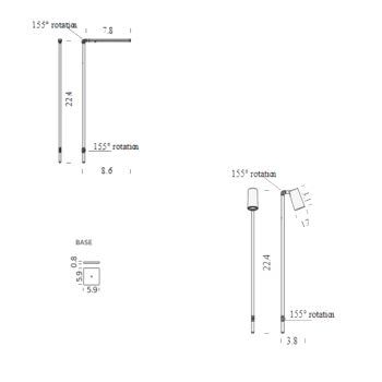 Nemo Lighting Untitled LED Mini Table Lamp Specification