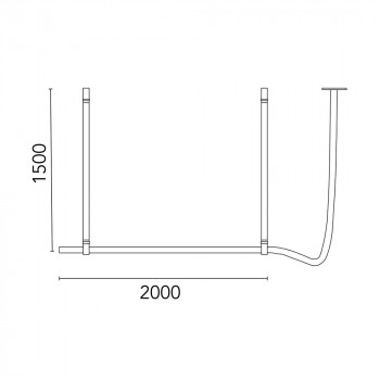 Specification Image for Flos Belt LED Suspension