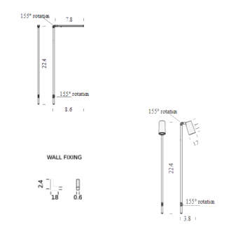 Nemo Lighting Untitled LED Mini Wall Light Specification