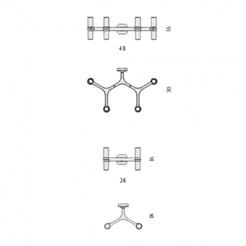 Nemo Lighting Crown LED Wall Light Specification