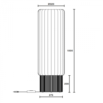 Pholc One Meter Floor Lamp Specification
