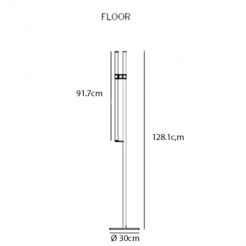 Axolight Paralela LED Floor Lamp Specification