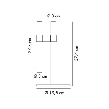 Axolight Paralela LED Table Lamp Specification