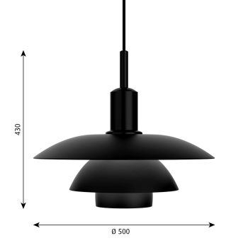 Louis Poulsen PH Whole Numbers 5/5 Pendant Specification 