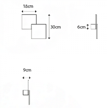 Lodes Puzzle Double Square LED  - Specification 