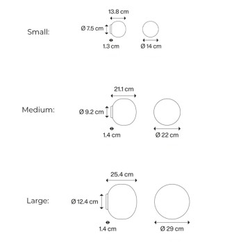 Specification Image for Lodes Volum Ceiling/Wall Light