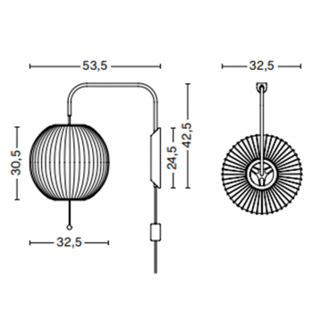 HAY Nelson Ball Wall Light - Specification