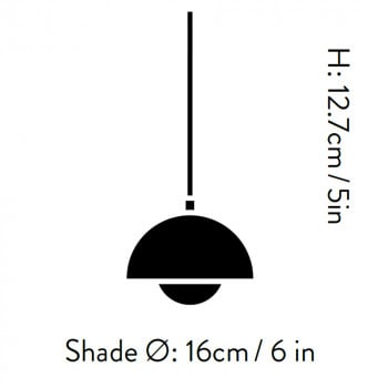 Specification Image for &Tradition Flowerpot VP10 Pendant