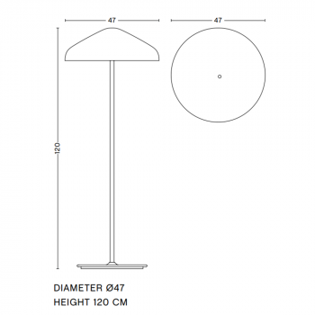 HAY Pao Glass LED Floor Lamp Specification 