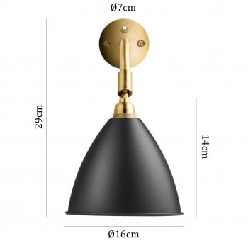 Specification image for Bestlite BL7 Wall Light