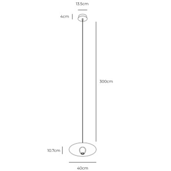 Specification Image for Davide Groppi Ovonelpiatto Pendant