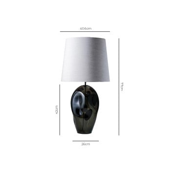 Specification Image for Porta Romana Edna Table Lamp