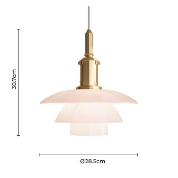 Specification Image for Louis Poulsen 3/3 Pale Rose Pendant