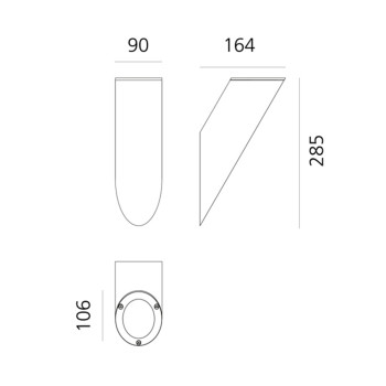 Specification Image for Artemide Ilio LED Wall Light