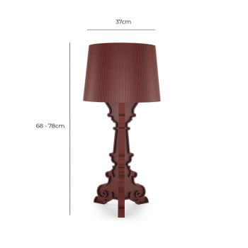 Specification Image for Kartell Bourgie Mat Table Lamp