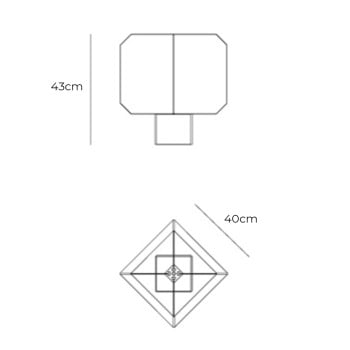 Specification Image for Artemide Bali Table Lamp