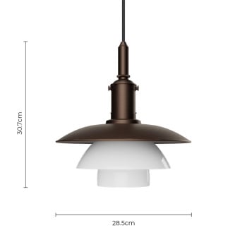 Specification Image for Louis Poulsen PH Aged Brass 3/3 Pendant